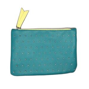 Ipsy Cosmetic Bag C6 Teal Zippered